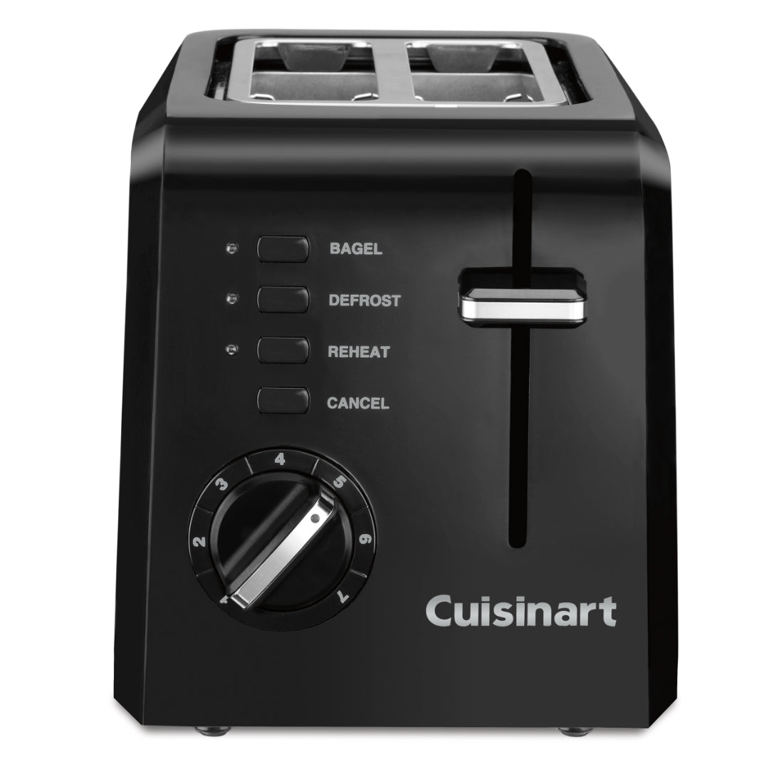 Tostadora de plástico compacta para 2 rebanadas 2-CU-CPT-122BK de Cuisinart®