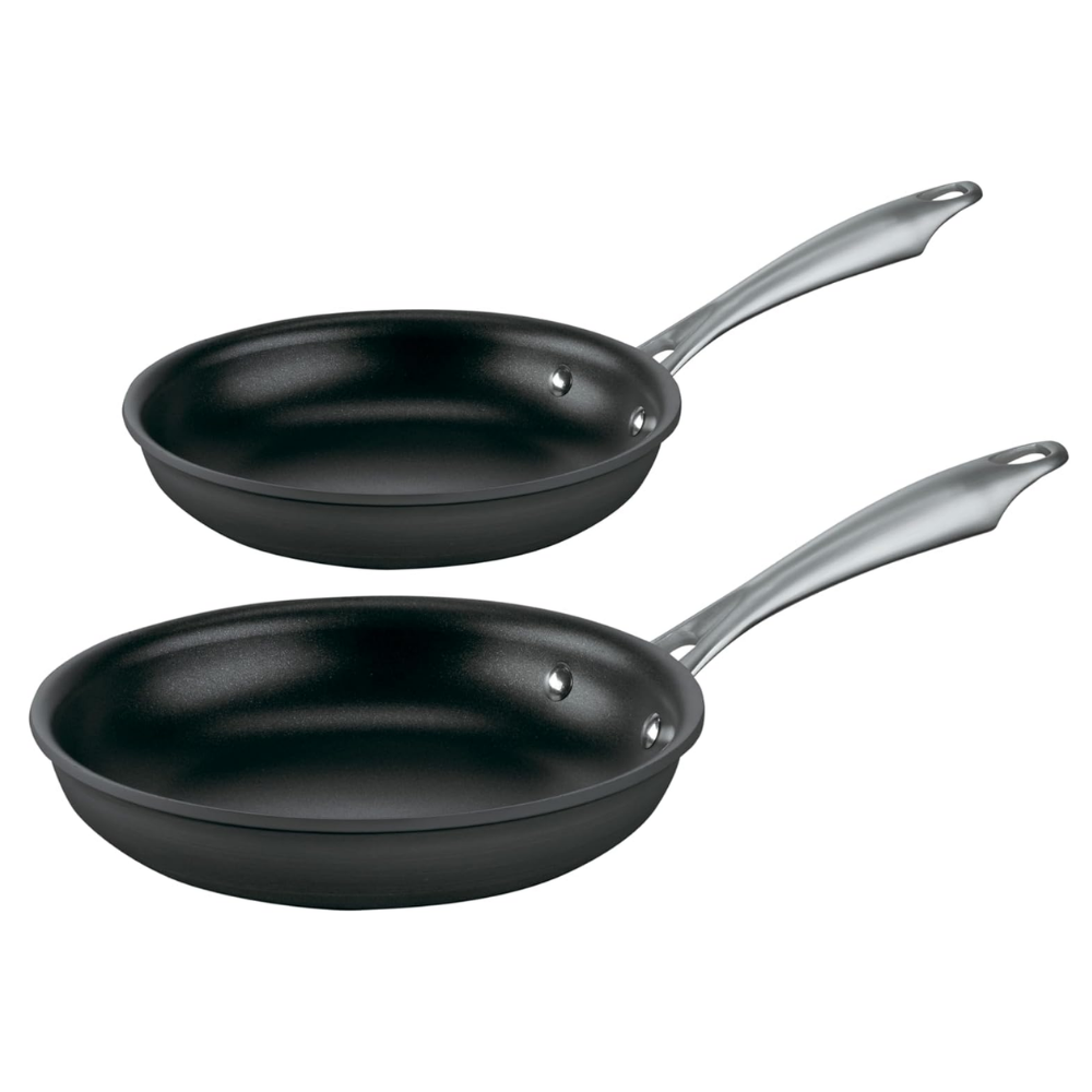 Juego Doble de Sartenes de Aluminio Anodizado Duro