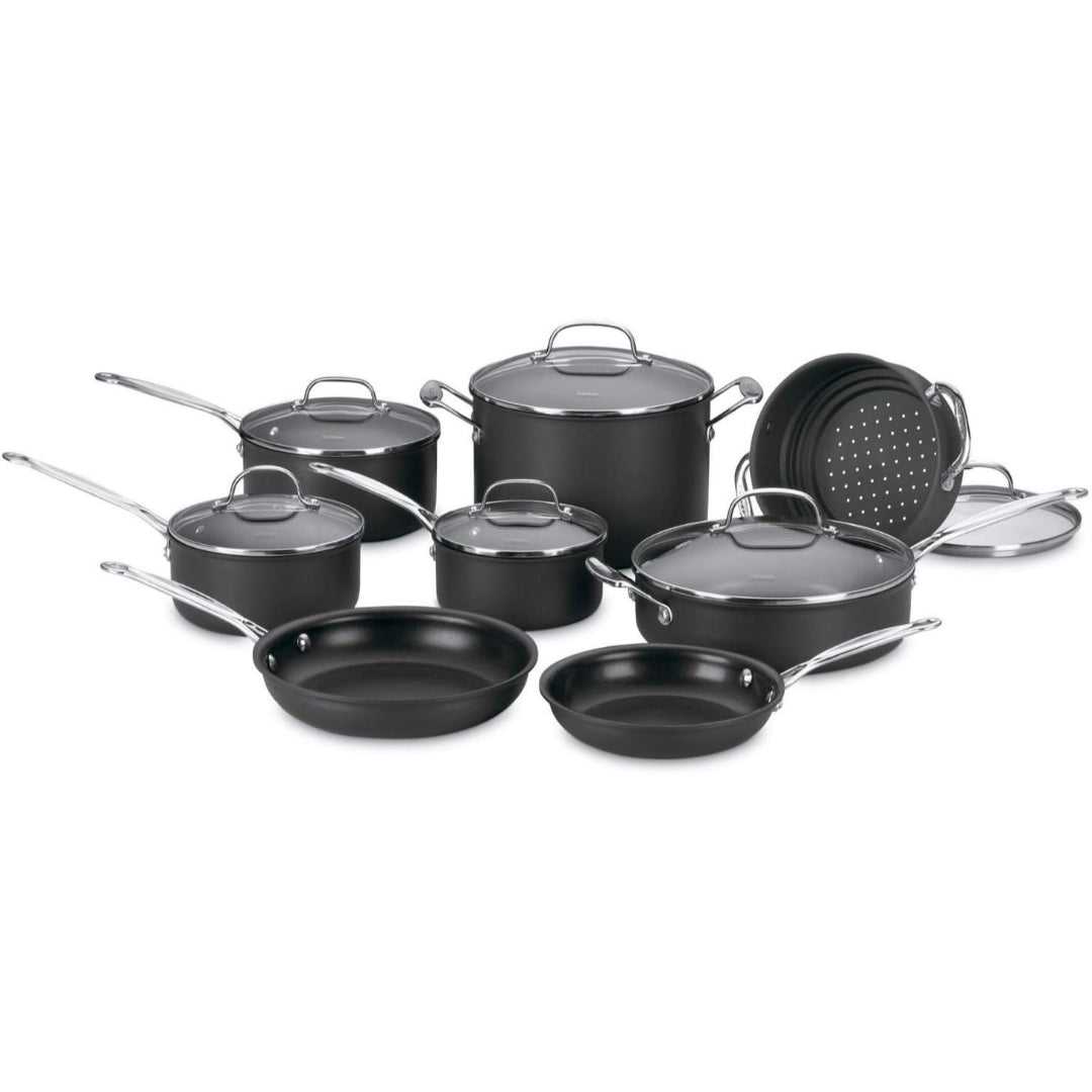 JUEGO DE OLLAS ANTIADHERENTES CHEF'S CLASSIC DE 14 PIEZAS 66-14N DE CUISINART®