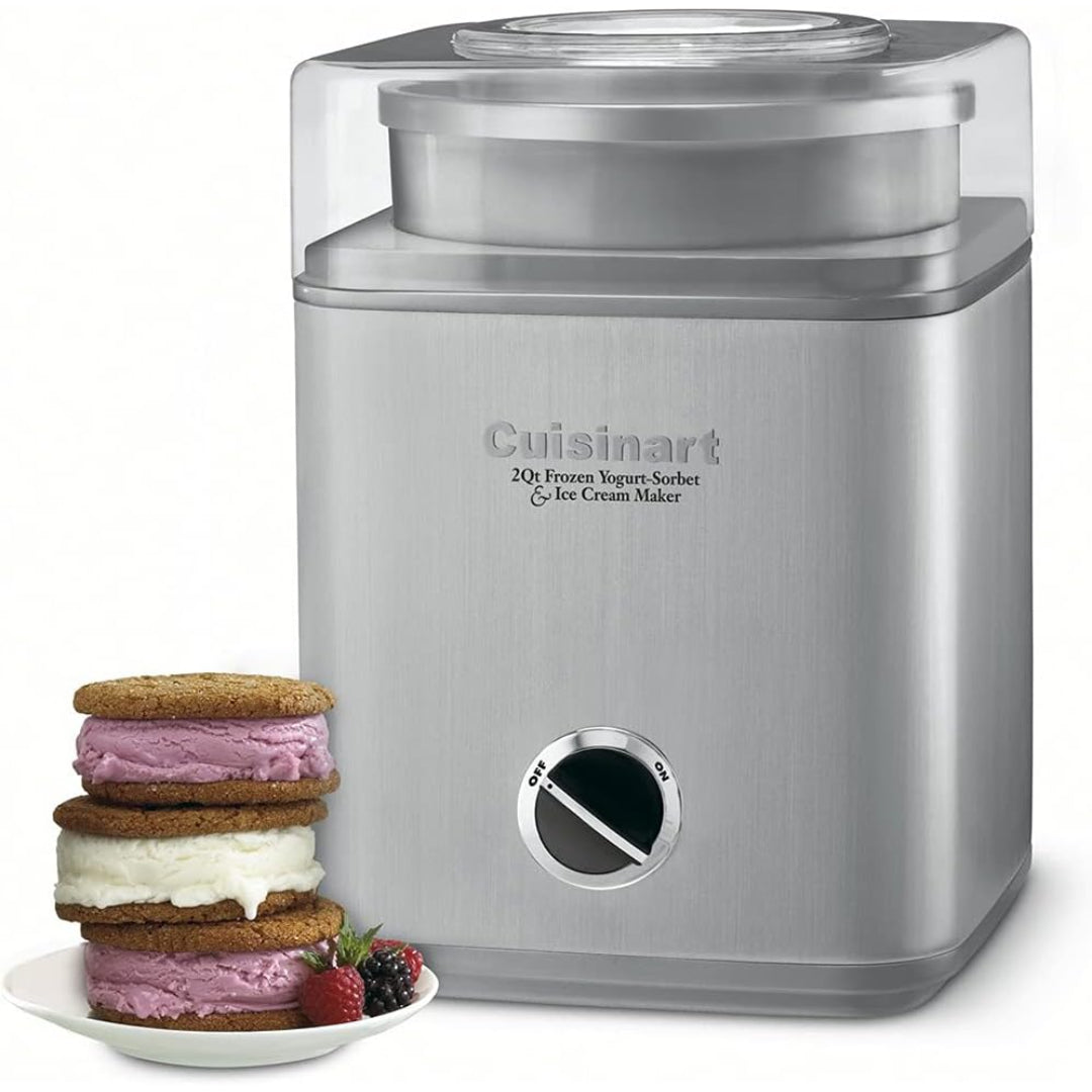 MÁQUINA AUTOMÁTICA PARA HACER HELADOS Y  YOGURT CONGELADO FRUIT SCOOP™ ICE-30BCP1 DE CUISINART®?