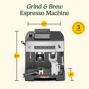 Máquina de café expreso Espresso Bar ™ Grind & Brew EM-640 de Cuisinart®