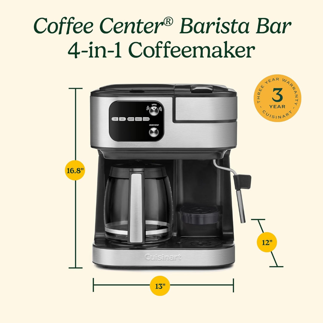 Cafetera 4 en 1 Coffee Center® Barista Bar SS-4N1NAS de Cuisinart®