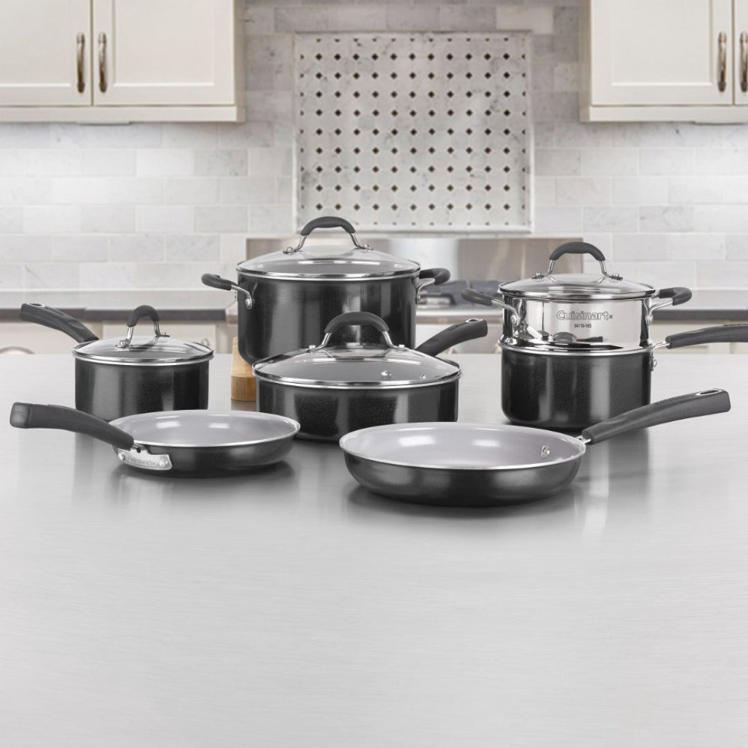Juego De Batería De Ollas De 11 Piezas Cuisinart® (54C-11BK)